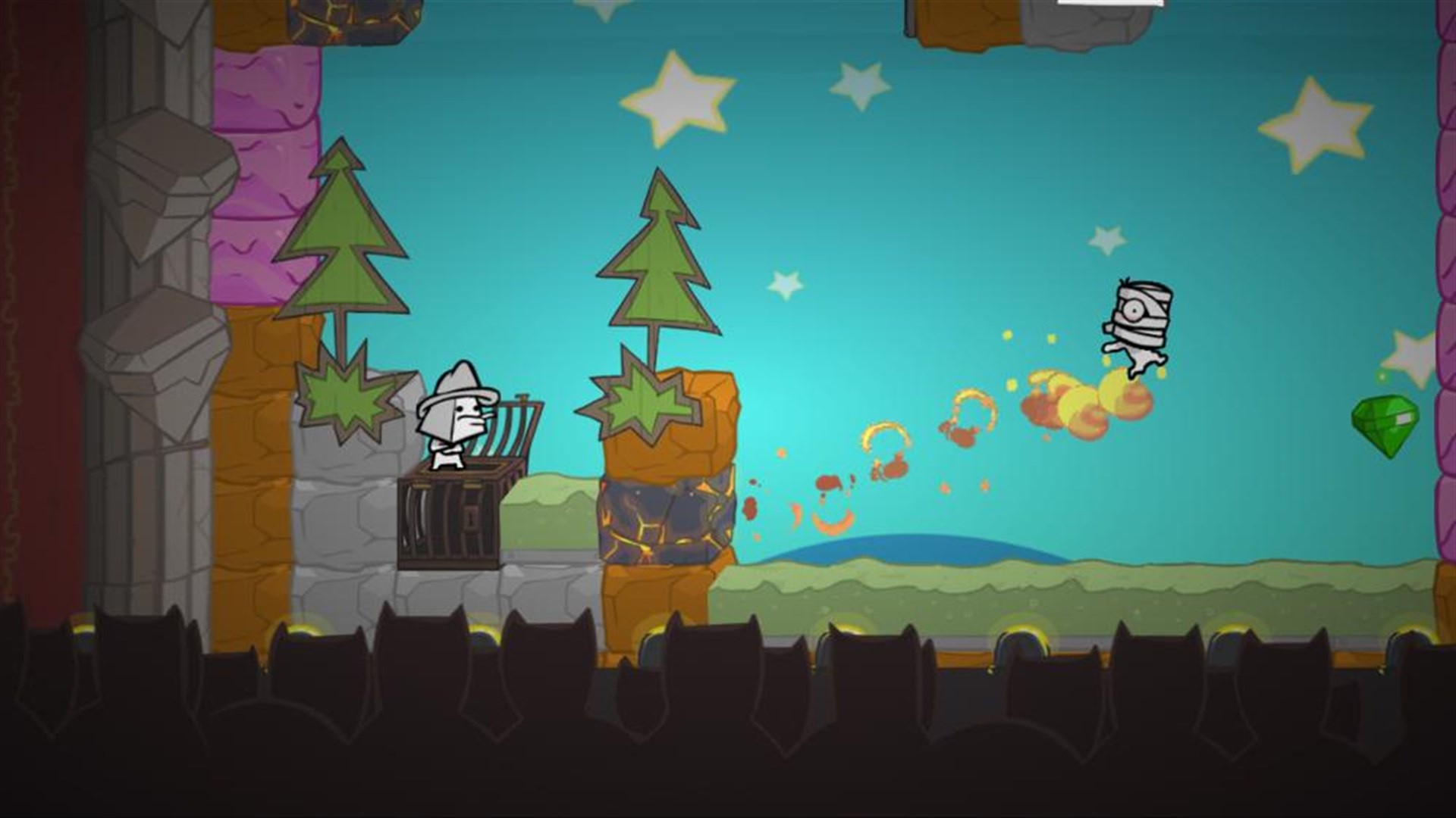 Screenshot of: BattleBlock Theater