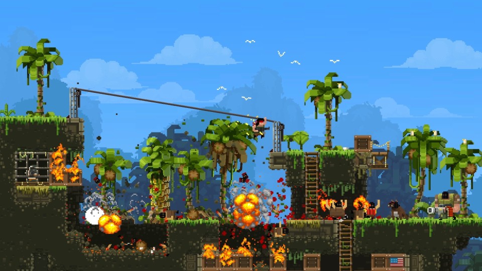 Screenshot von: Broforce