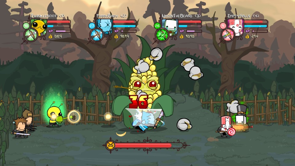 Screenshot of: Castle Crashers