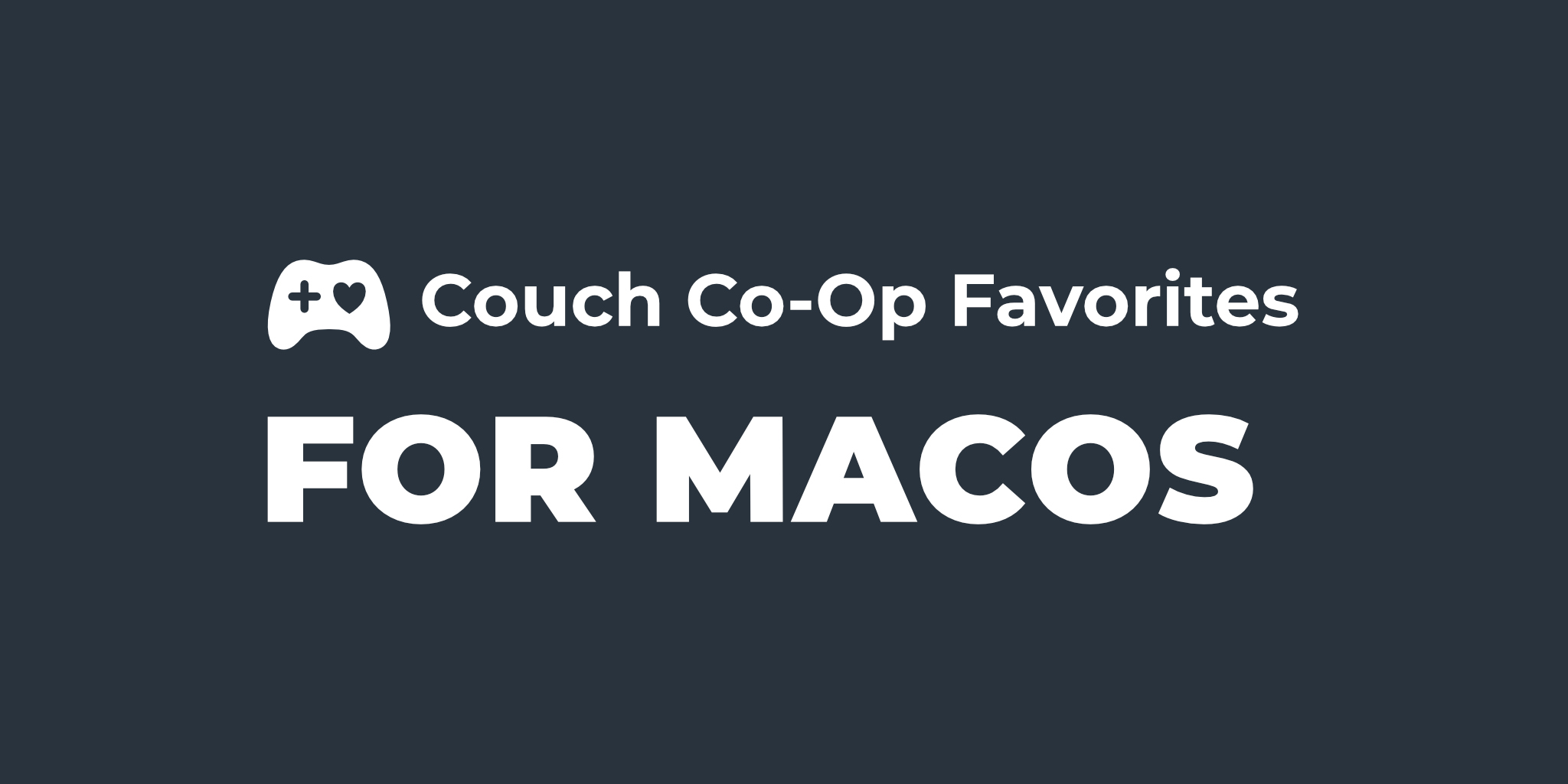 macOS Coop - Jogos Cooperativos para Mac 
