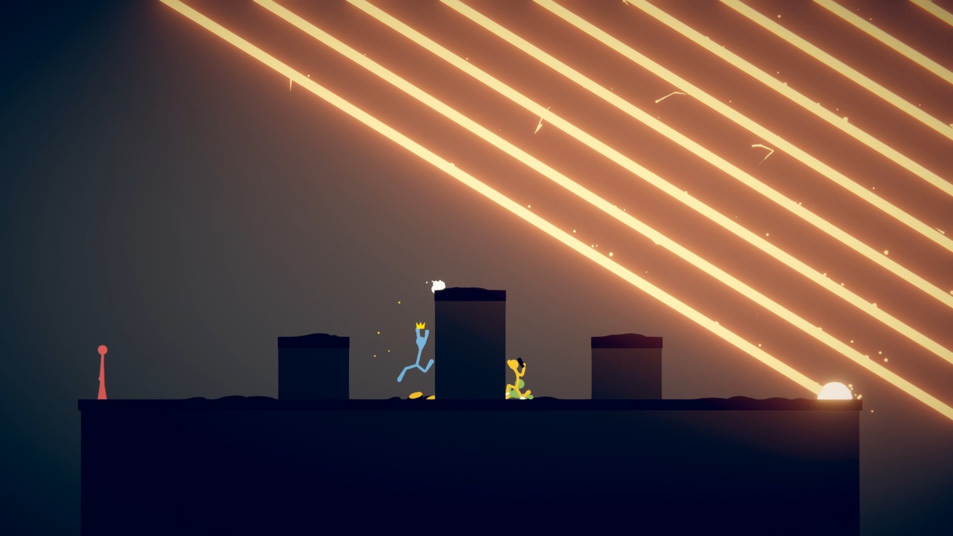 Stick Fight: The Game 4 player splitscreen/shared screen on PC! 